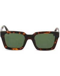 Off-White c/o Virgil Abloh - Tortoiseshell Square-frame Sunglasses - Lyst