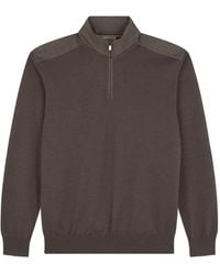 Paul & Shark - Long-Sleeves Wool Polo Shirt - Lyst