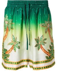 Casablanca - Joyaux D'afrique Silk Shorts - Lyst