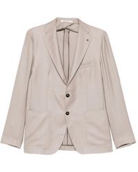 Tagliatore - Blazer Boutonné À Poches À Rabat - Lyst