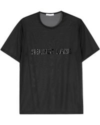 Helmut Lang - Camiseta con aplique del logo - Lyst