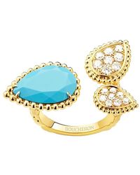 Boucheron - 18Kt Serpent Bohème Diamond Ring - Lyst