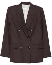 SOLOTRE - Double-Breasted Peak-Lapel Jacket - Lyst