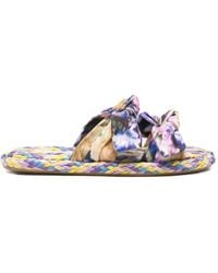 Zimmermann - Carousel Sandalen Mit Blumen-Print - Lyst