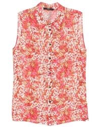SAPIO - Floral-Print Sleeveless Shirt - Lyst