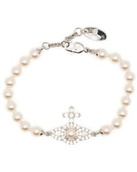 Vivienne Westwood - Sm Olympia Pearl Bracelet Accessories - Lyst