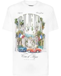 Philipp Plein - T-Shirt Round Neck Ss Club The Course Stones - Lyst
