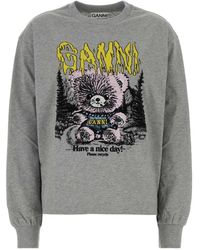Ganni - Pull À Imprimé Graphique - Lyst