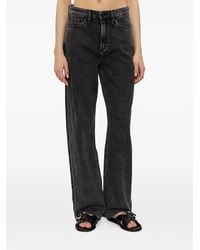 Rag & Bone - Faded-Effect Wide-Leg Jeans - Lyst