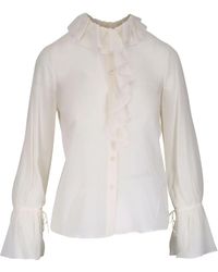 Nili Lotan - Bluse mit Rüschendetail - Lyst