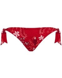 Vilebrequin - Floral-Print Side-Tie Bikini Bottoms - Lyst