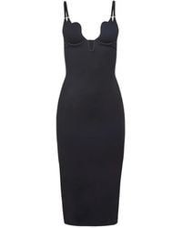 Fleur du Mal - Seduce U-Plunge Midi Dress - Lyst