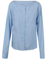 N°21 - Button-Up Blouse Met Boothals - Lyst
