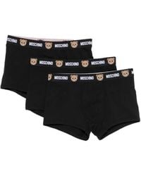 Moschino - Teddy Bear Logo-Waistband Boxers (Set Of Three) - Lyst