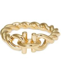 Ferragamo - Gancini Twisted Ring (54 Mm) - Lyst