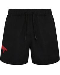 Let's Swim - Shark-Print Swim Shorts - Lyst