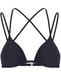 MAISON ANANA - Cross-Strap Triangle Bikini Top - Lyst