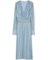 Rhea Costa - Drapiertes Midikleid - Lyst
