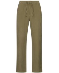 Canali - Drawstring Straight-Leg Trousers - Lyst