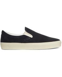 Tom Ford - Jude Perforated Slip-On Sneakers - Lyst