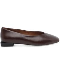 Ángel Alarcón - Square-Toe Leather Ballet Flats - Lyst