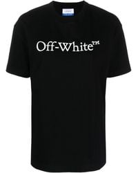 Off-White c/o Virgil Abloh - T-shirt Bookish en coton à logo imprimé - Lyst