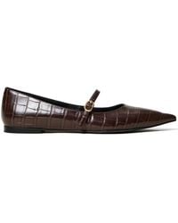 Twinset - Crocodile-Effect Ballet Flats - Lyst