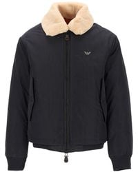 Emporio Armani - Logo-Patch Padded Jacket - Lyst