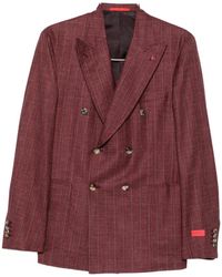 Isaia - Double-Breasted Pinstripe Suit - Lyst