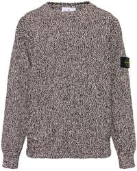 Stone Island - Logo-Patch Crew-Neck Sweater - Lyst