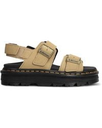 Dr. Martens - Suede Flat Sandals - Lyst