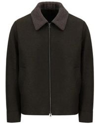 Harris Wharf London - Golf Bouclé-Collar Pressed-Wool Jacket - Lyst