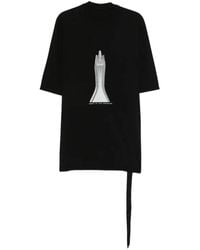 Rick Owens - T-Shirt Jumbo À Imprimé Graphique - Lyst
