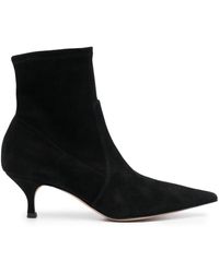 Casadei - Pointed-toe 65mm Suede Boots - Lyst