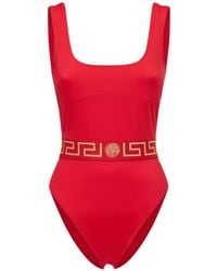 Versace - Greca Border One-Piece Swimsuit - Lyst