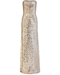 Jenny Packham - スパンコール ストラップレス マキシドレス - Lyst