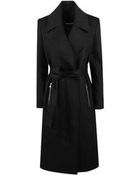 Patrizia Pepe - Belted Wool Coat - Lyst