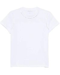 Patrizia Pepe - Embellished T-Shirt - Lyst