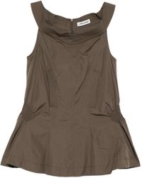 Low Classic - Shirred Blouse Top - Lyst