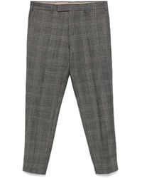 PT Torino - Checked Trousers - Lyst