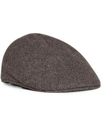 Tagliatore - Chevron-Pattern Segmented Flat Cap - Lyst