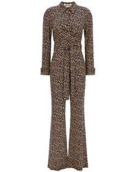 Diane von Furstenberg - Michele Murano Eye Diagonale Marittimo-Print Jumpsuit - Lyst