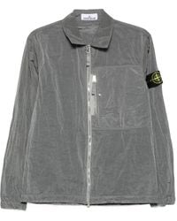 Stone Island - パッチポケット シャツジャケット - Lyst