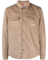 Mc2 Saint Barth - Logo-embroidered Cotton Shirt Jacket - Lyst