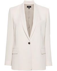 Theory - Beige Single-breasted Jacket - Lyst