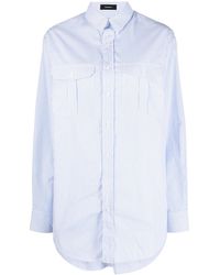 Wardrobe NYC - Striped Cotton Shirtdress - Lyst
