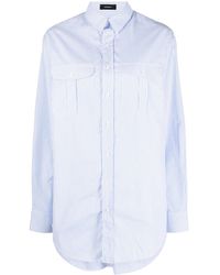 Wardrobe NYC - Striped Cotton Shirtdress - Lyst