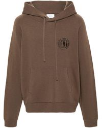 Bally - Logo-embroidered Wool Blend Hoodie - Lyst