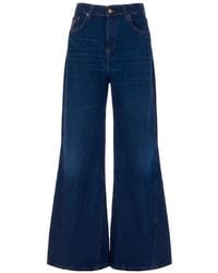 Lois - Logo-Patch Flared Jeans - Lyst