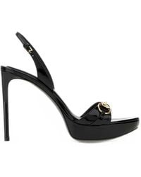Gucci - Leather Donna Sandals - Lyst